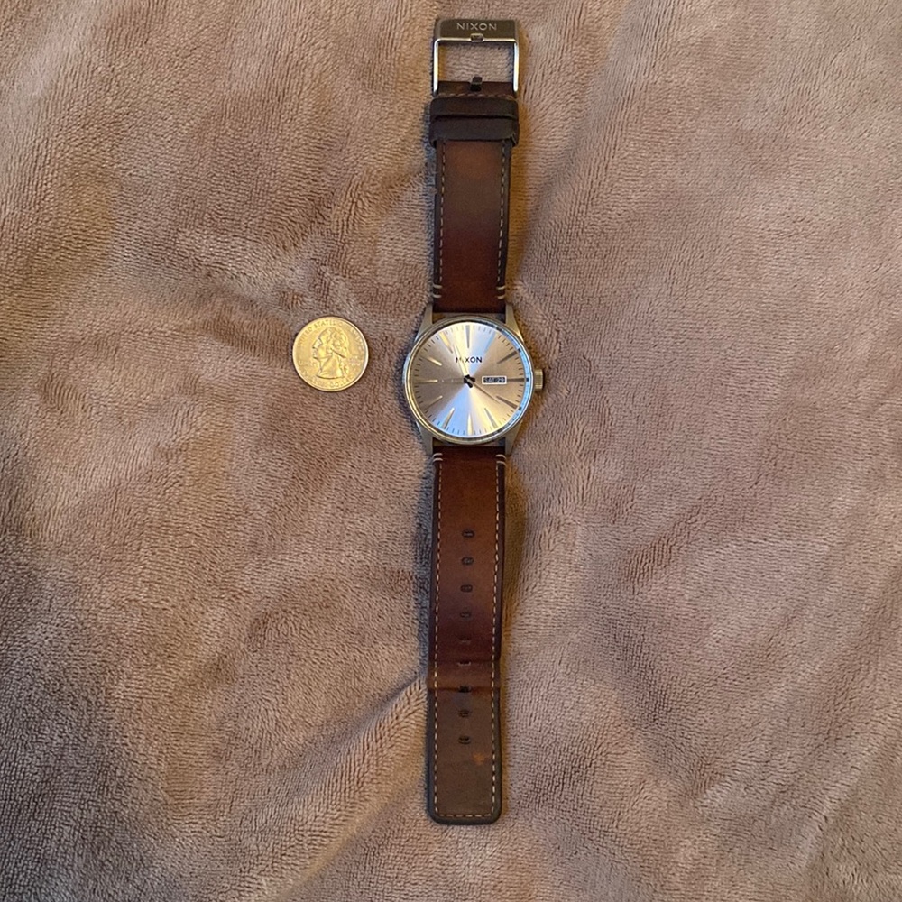 Nixon Watch with Leather Strap